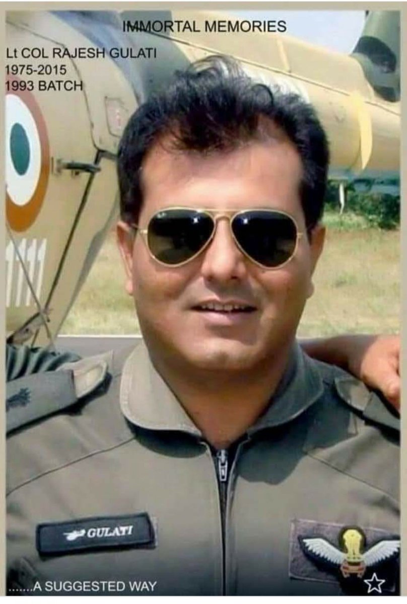 Remembering &amp; paying  homage to Lt. Col Rajesh Gulati #202ArmyAviation on his Happy Birthday.
He was immortalized in 2015 in Dhruba Helicopter  Air crashin J&amp;K
#NationFirst