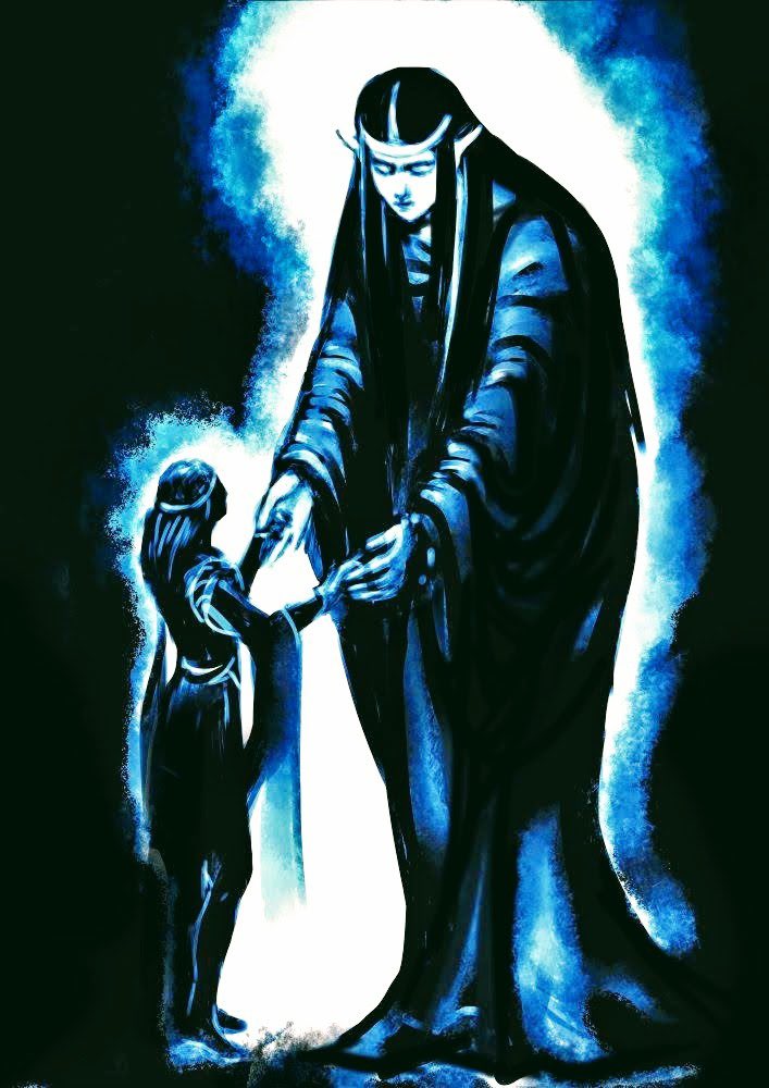 TolkienOTD's tweet photo. Tolkien character of the day is Nienna from The Silmarillion! Requested by @AbigelGabriella 
Art credit to lorica-art
https://t.co/EfG0dk7PwB https://t.co/DeAsIBxeRn
