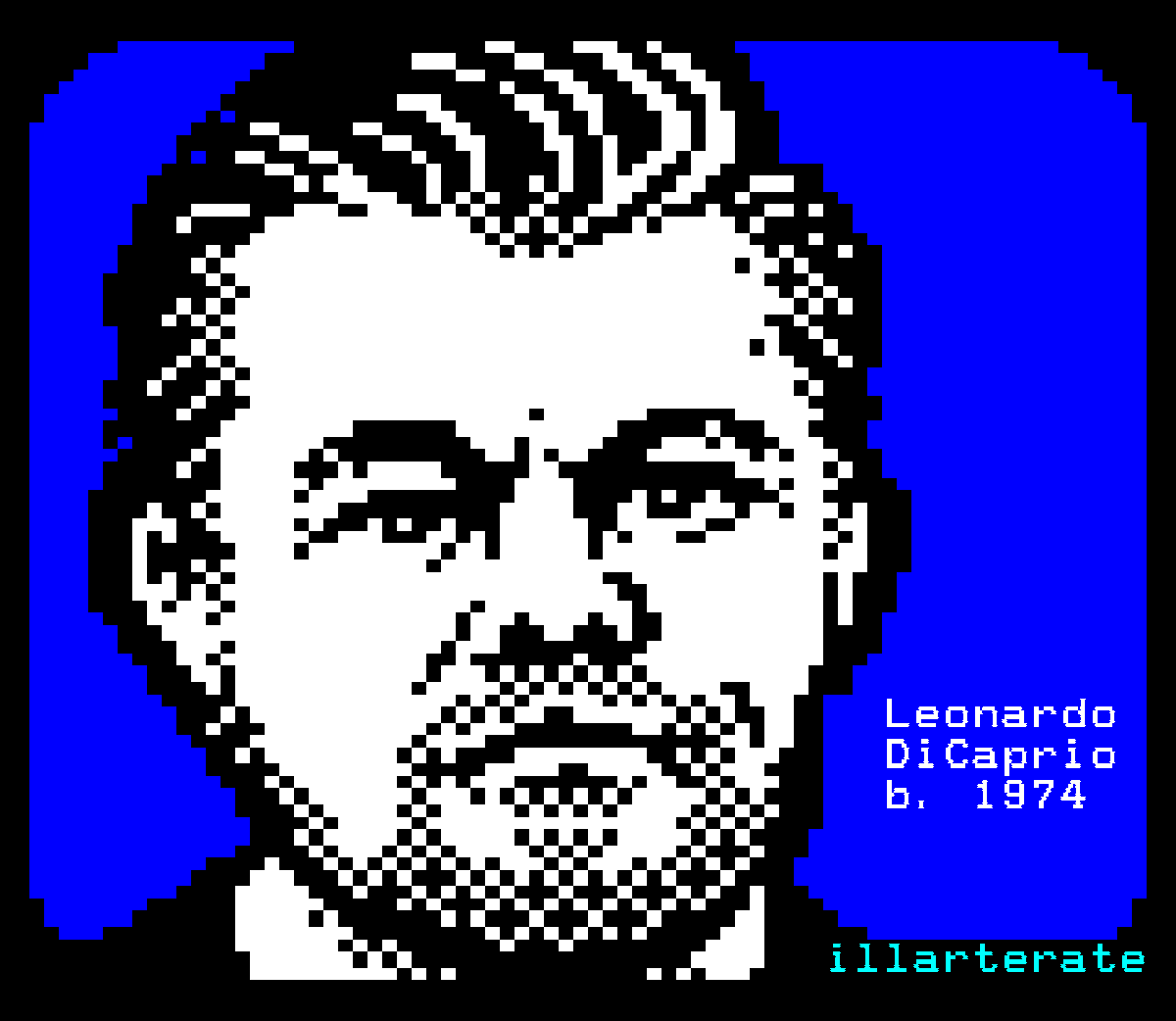 illarterate's tweet photo. Well, I've now featured all the #teletext50 exhibition artists, except me. So I dunno, think I'd better dump some of my stuff here... 🤷😁

The event will be on 🇫🇮 Yle Text for one more week until 11th November 2024!

https://t.co/B99RxkhD6e

#teletext #ceefax #pixelart #textmode https://t.co/9MhS7MZcg3