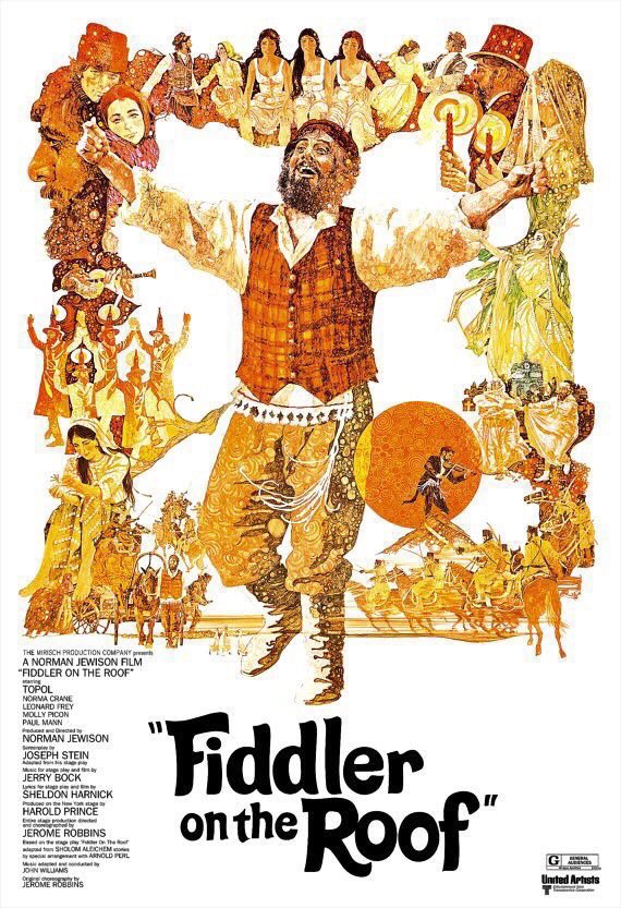 FilmNewsNos's tweet photo. 🎬MOVIE HISTORY: 53 years ago today, November 3, 1971, the movie ‘Fiddler on the Roof’ opened in theaters!

#ChaimTopol #NormaCrane #RosalindHarris #MicheleMarsh #NevaSmall #MollyPicon #PaulMann #LeonardFrey #PaulMichaelGlaser #RaymondLovelock #ElaineEdwards #CandyBonstein https://t.co/ewulI8bzcD