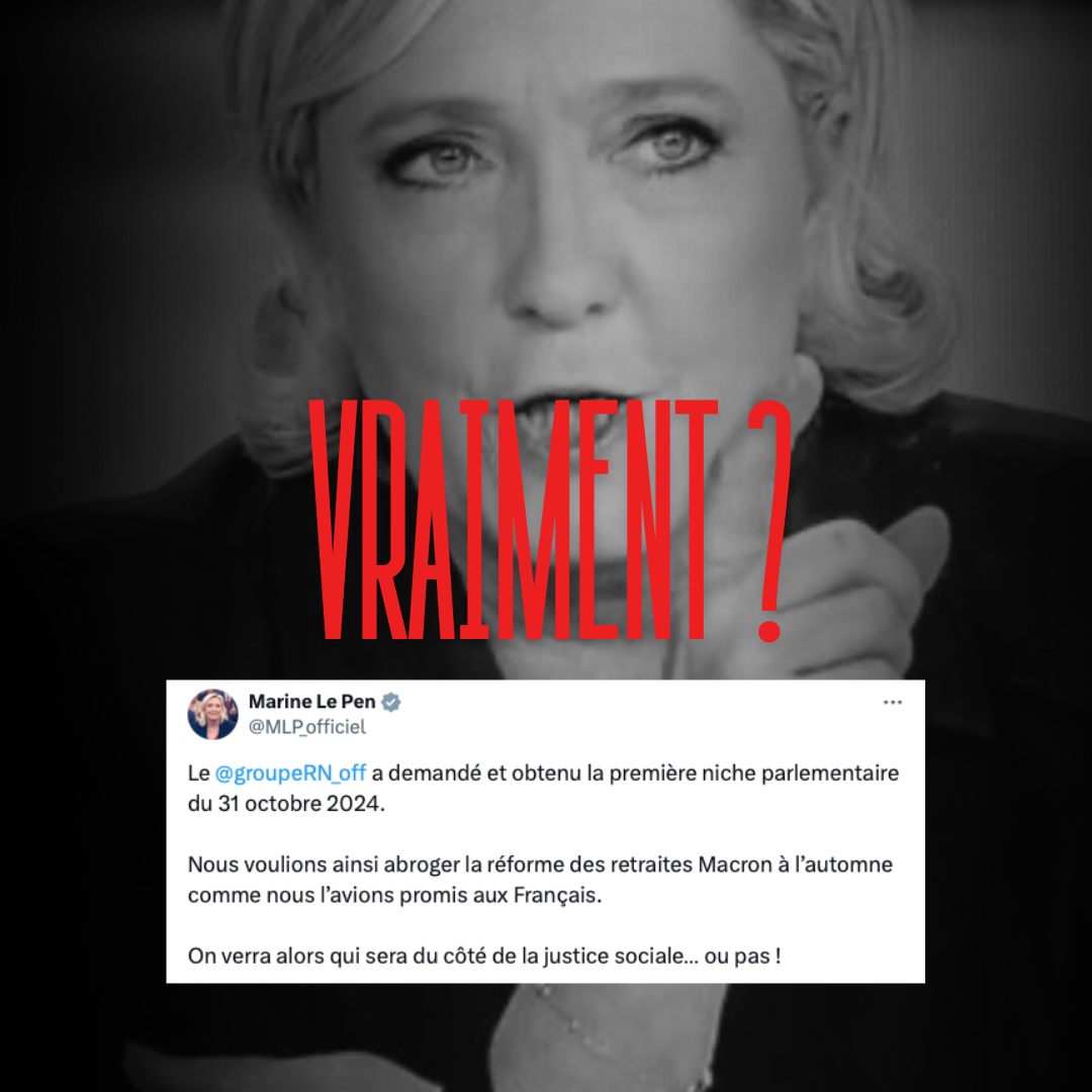 Abroger la réforme des #retraites mais pour proposer quoi ?

Le <a href="/RNational_off/">Rassemblement National</a> creuse un peu plus ses insuffisances en matière économique et sociale.

🧵 On vous explique 👇