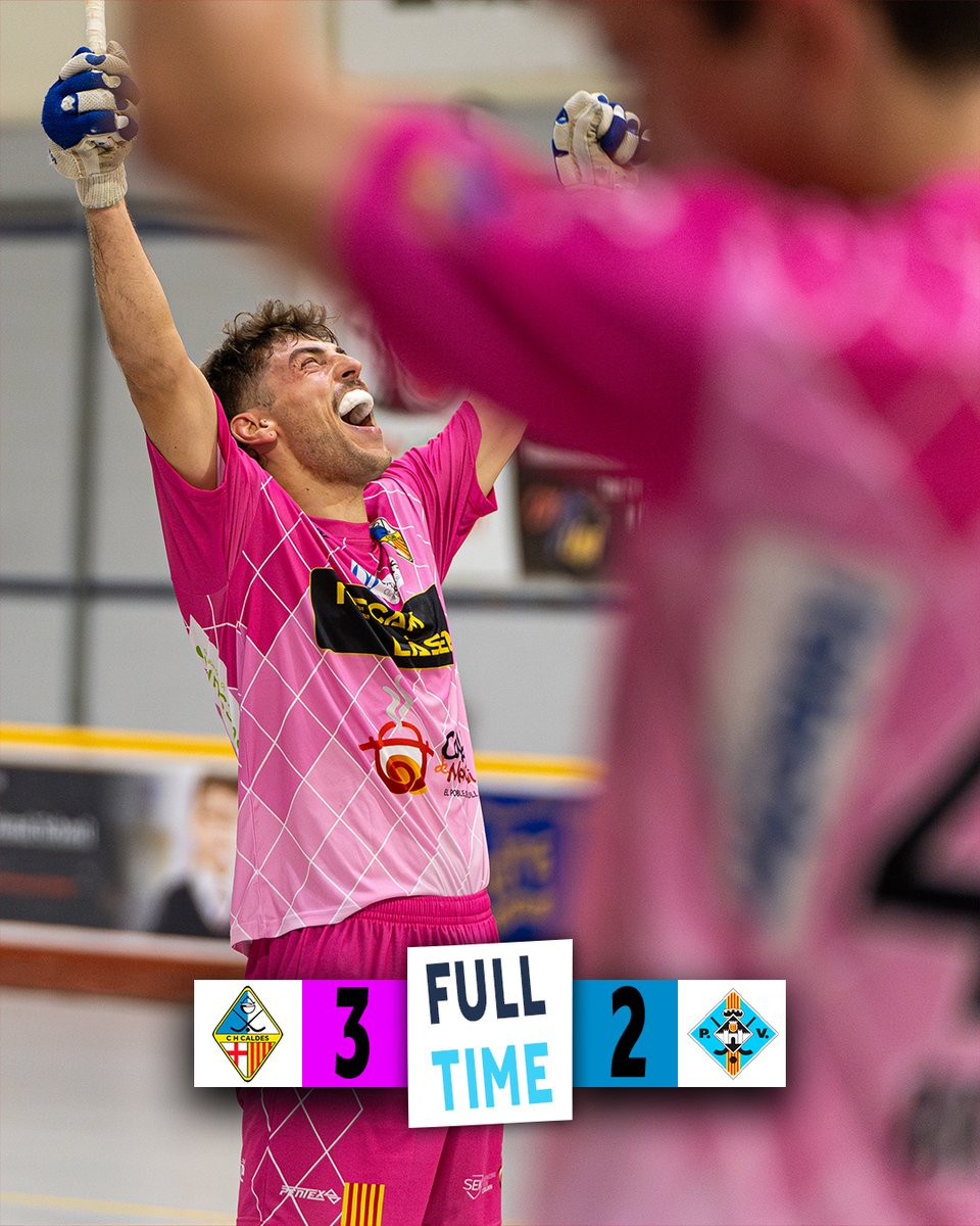 🏁 𝐅𝐈𝐍𝐀𝐀𝐀𝐀𝐀𝐀𝐋!!!

🏑 Recam Làser Caldes 3-2 <a href="/CPVilafranca/">Club Patí Vilafranca</a> 

👊 Som-hi equip!

#SomhiCaldes #OKLiga