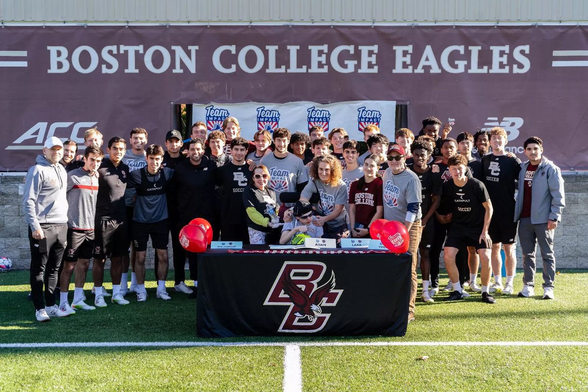 ⭐️ <a href="/BC_MSoccer/">BC Men's Soccer</a> announced a new team member: 13-year-old Adam Kopoyan.

Through <a href="/GoTeamIMPACT/">Team IMPACT</a>, Adam joined the Eagles and will participate in activities including games, practices, and other team events. bit.ly/MSOC_AdamKopoy…