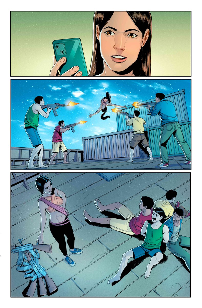 Some pages I colored for  TEN #4 
Story by <a href="/ten_comics/">TEN Comics (aka Christopher Rhodes)</a> 
Art by <a href="/MarcosLimart/">Marcos Limart</a> 
Check out for more:
kickstarter.com/projects/chris…