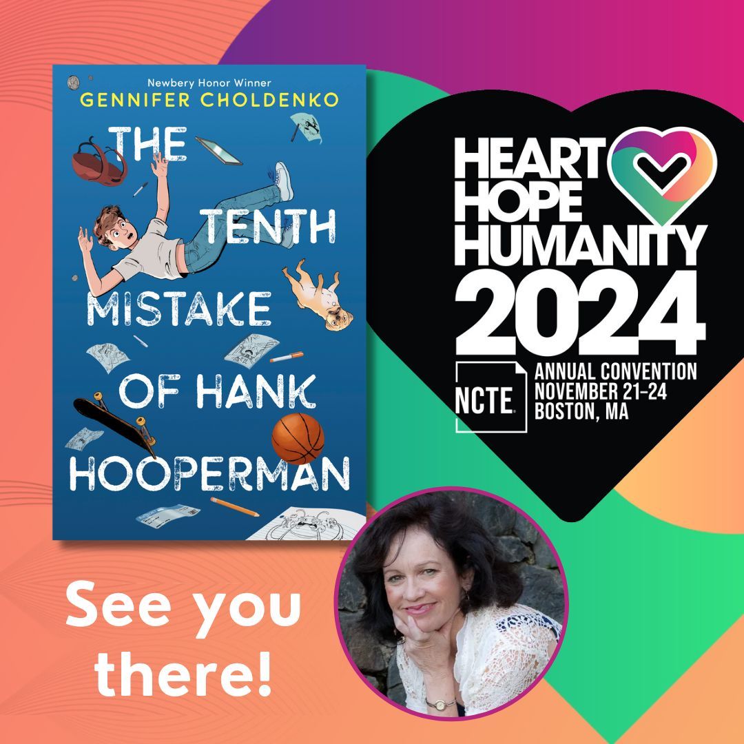 Gennifer Choldenko (@choldenko) on Twitter photo I'm honored to be attending the <a href="/ncte/">National Council of Teachers of English (NCTE)</a> Annual Convention in Boston later this month! #NCTE24
Teachers, I can't wait to connect with you. Here are the sessions you can find me at: s1.goeshow.com/ncte/annual/20… I'm honored to be attending the <a href="/ncte/">National Council of Teachers of English (NCTE)</a> Annual Convention in Boston later this month! #NCTE24
Teachers, I can't wait to connect with you. Here are the sessions you can find me at: s1.goeshow.com/ncte/annual/20…