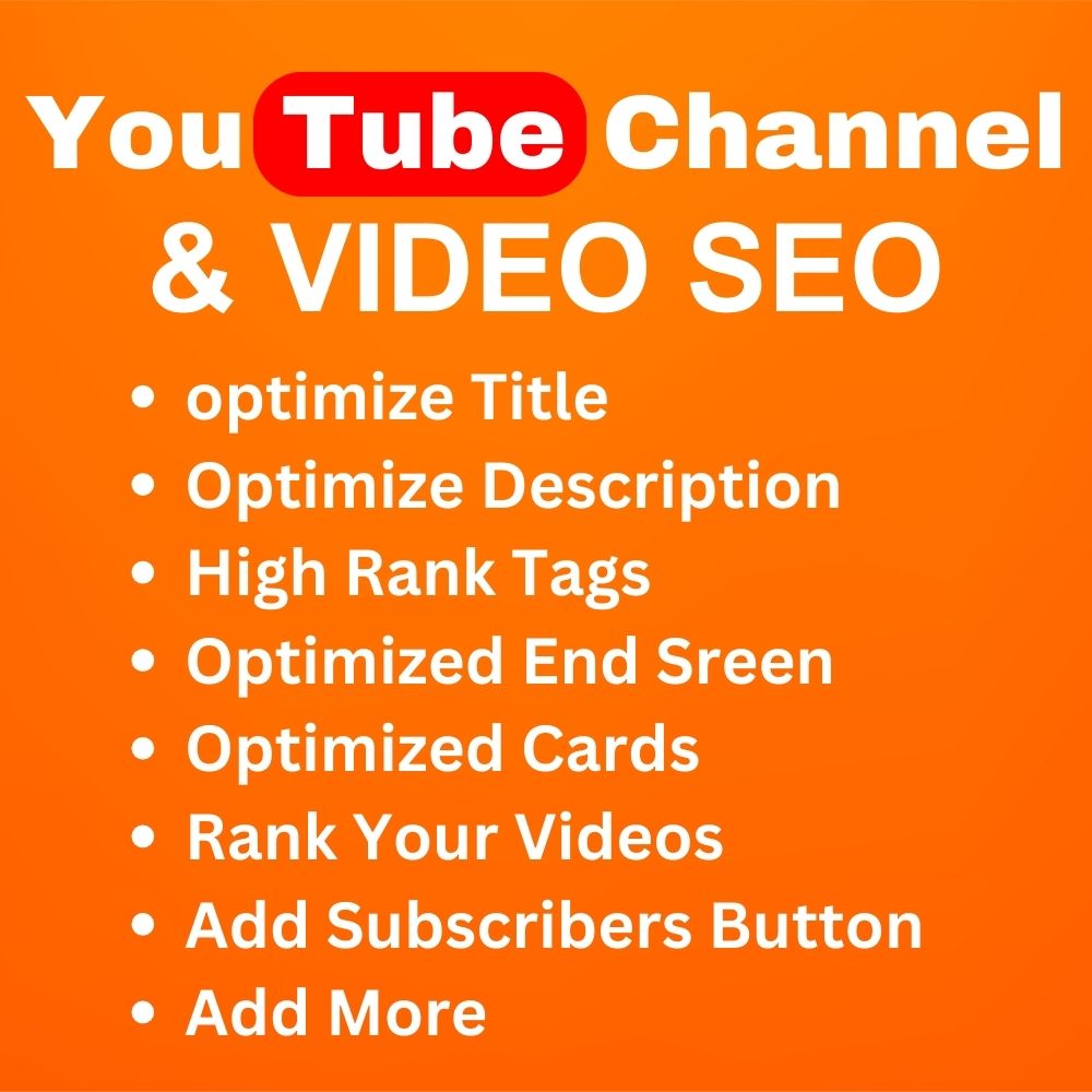 I will do best youtube video SEO for organic ranking.
#usa #uk #youtuber #youtubevideoseo #seo #videopromotion #video