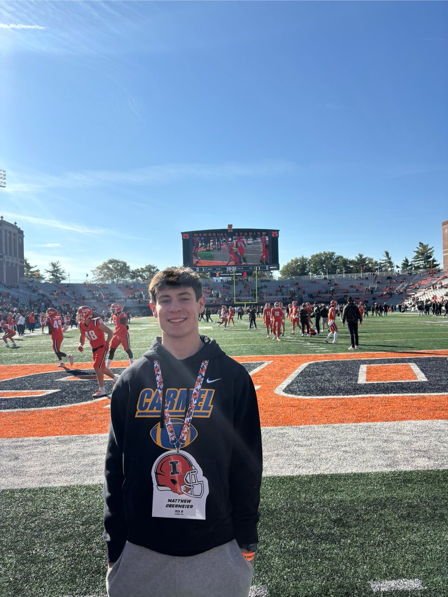 Matthew Obermeier (@obermeiermatt) on Twitter photo Had a great time <a href="/IlliniFootball/">Illinois Football</a> thank you <a href="/RobbyDischer/">Robby Discher</a> for having me out!
<a href="/HKA_Tanalski/">Adam</a> <a href="/HageeKicking/">Hagee Kicking</a> <a href="/Recruit2Illini/">UI Zone</a> <a href="/CoachChrisHurd/">Chris Hurd</a> <a href="/vicadamss_/">Victoria Adams</a> <a href="/football_carmel/">Carmel Football</a> Had a great time <a href="/IlliniFootball/">Illinois Football</a> thank you <a href="/RobbyDischer/">Robby Discher</a> for having me out!
<a href="/HKA_Tanalski/">Adam</a> <a href="/HageeKicking/">Hagee Kicking</a> <a href="/Recruit2Illini/">UI Zone</a> <a href="/CoachChrisHurd/">Chris Hurd</a> <a href="/vicadamss_/">Victoria Adams</a> <a href="/football_carmel/">Carmel Football</a>
