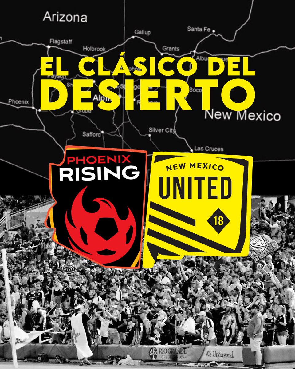 Black Diamonds (@blackdiamondsnm) on Twitter photo It’s Match Day!
It’s another edition of the desert classic, in the <a href="/USLChampionship/">USL Championship</a> playoffs, where we hope @NewMexicoUtd takes the classic and advances to the next round! It’s Match Day!
It’s another edition of the desert classic, in the <a href="/USLChampionship/">USL Championship</a> playoffs, where we hope @NewMexicoUtd takes the classic and advances to the next round!