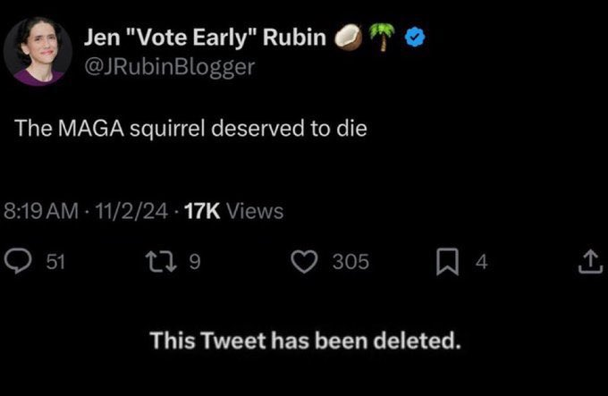 Jcumberland__'s tweet photo. Daily reminder that Jen Rubin is a monster. https://t.co/US9oT75yFZ