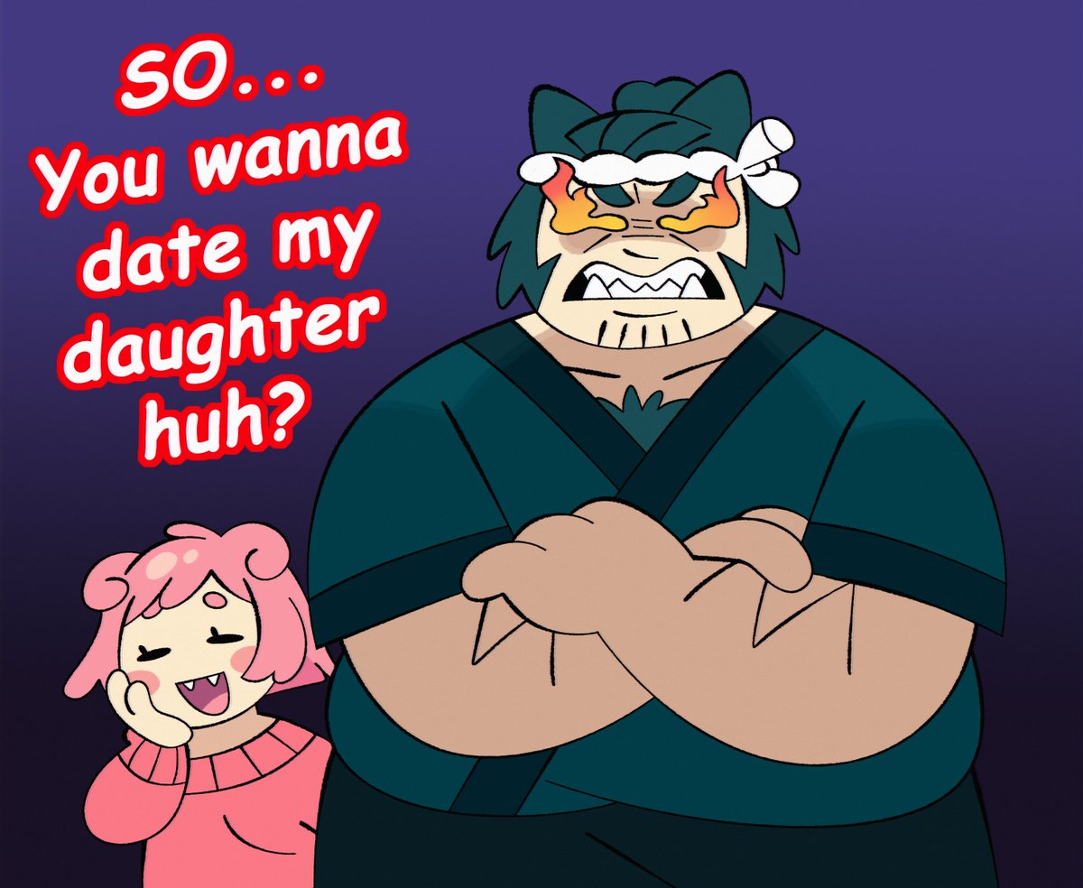 Sorry folks, but if you REALLY wanna date Slowpoke girl, you're gunna have to ask her father first. 

Introducing...PAPA SNORLAX