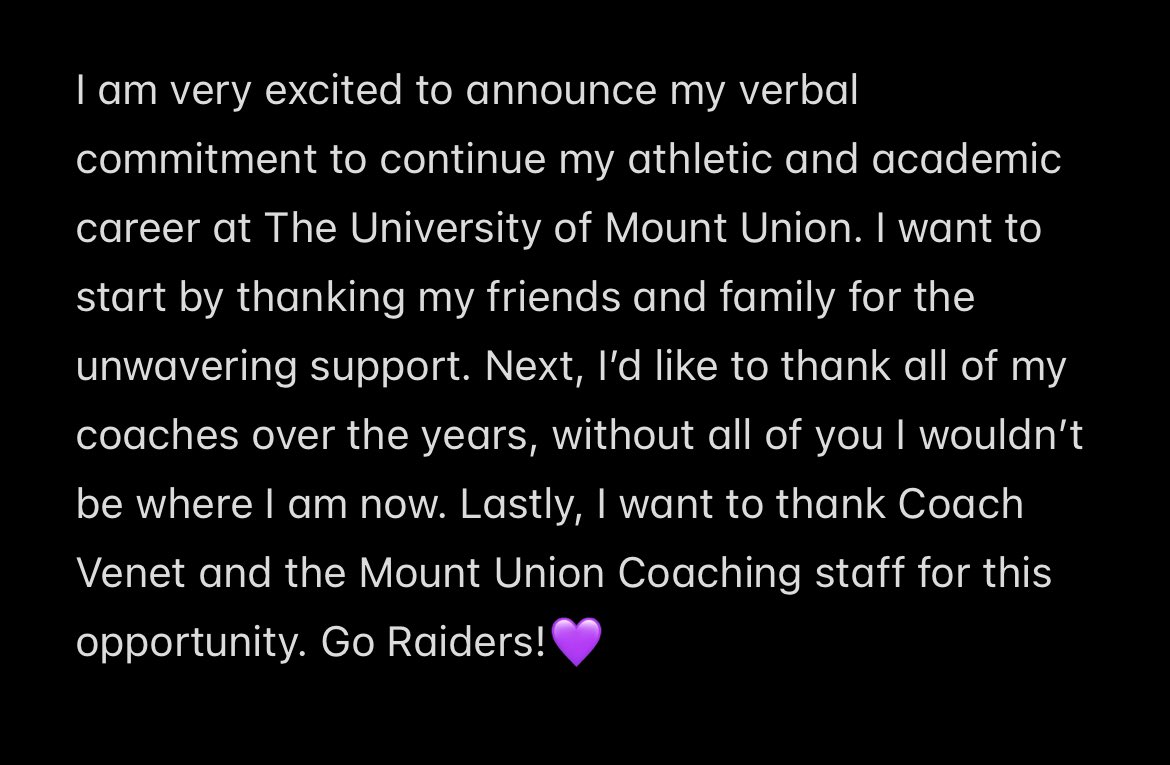 Committed. Go Raiders! 💜 <a href="/ladycometshoop/">Lady Comets Basketball</a> <a href="/The_Blast_AAU/">Buckeye State Blast Girls Basketball</a> <a href="/sciotoladyirish/">Scioto Lady Irish</a> <a href="/angie_saiter/">Angie Saiter</a> <a href="/MountUnionWbb/">Raider Women's Basketball</a> <a href="/UMUCoachVenet12/">Suzy Venet</a>