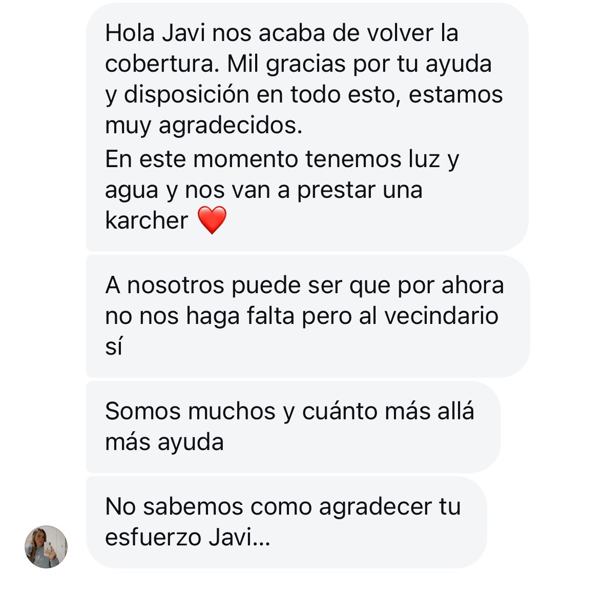 Que feliz me hace leer esto.. 

Seguiremos ayudando ♥️

#Dana