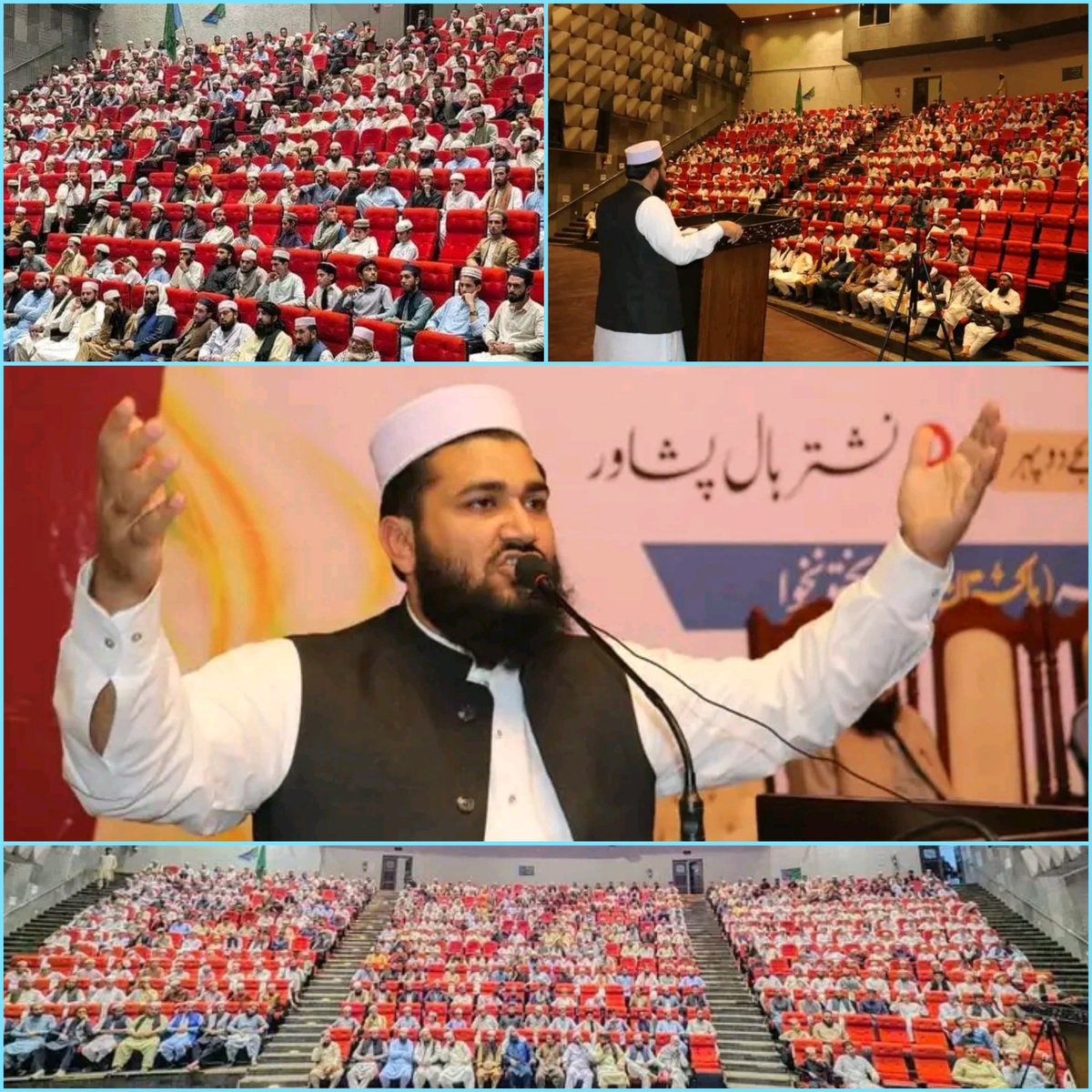 JTAPOfficial1's tweet photo. پشاور- برادر محمد افضل منتظم اعلیٰ جمعیت طلبہ عربیہ پاکستان جمعیت طلبہ عربیہ خیبرپختونخوا کے زیر اہتمام نشتر ہال پشاور میں "اتحاد طلبہ مدارس کنونشن" کے شرکاء سے خطاب کر رہے ہیں۔ 

#JTAPOfficial #Session2024_25 https://t.co/LgzAwfujWP