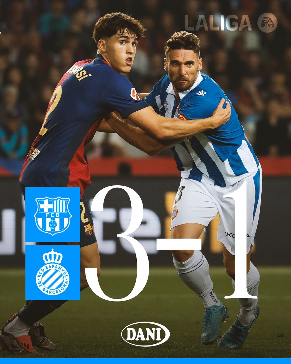 RCDEspanyol's tweet photo. ⏹️ Final del partit.
🤍💙 Orgullosos de ser pericos!
#BarçaEspanyol #RCDE https://t.co/3CSYkVKOEA