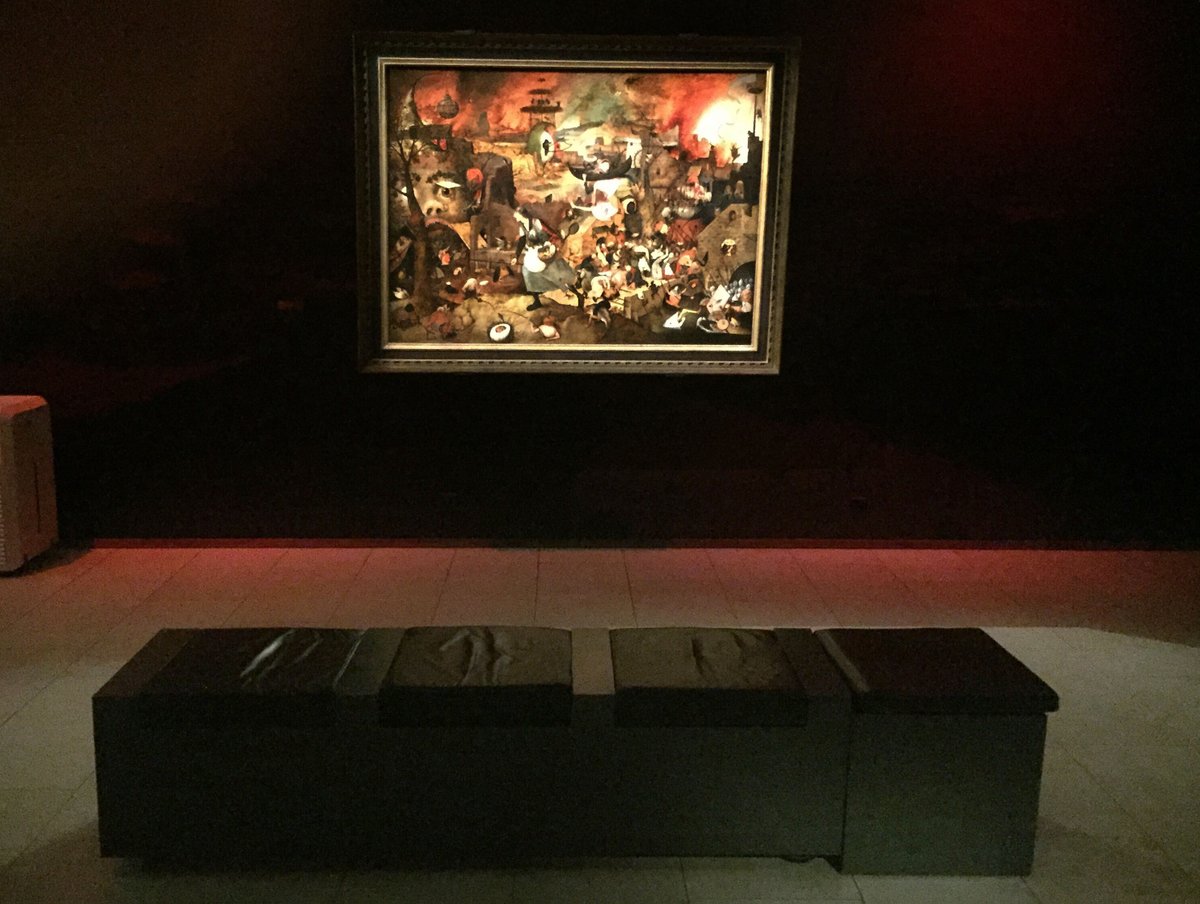 teunvoeten's tweet photo. Went today to the beautiful Museum Mayer van den Bergh in #Antwerp
Great collection of relgious art, but masterpiece is #DulleGriet, #MadMeg,
hallucinatory depiction of #War #Mayhem #HelterSkelter #Pandemonium #Apocalypse
by #FlemishMaster Pieter Bruegel.. https://t.co/PTWbEBcSMi