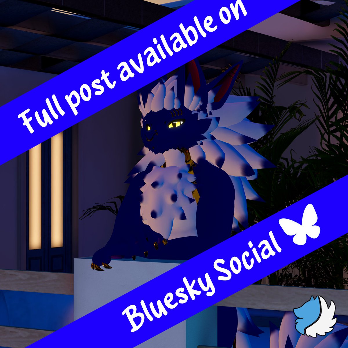 SWolfCreations's tweet image. It's nice to take some glam shots when I done with retextures to see how they look out in the world :)

#vrchat #vrchatavatar #furryvrchat #retexture #furry #furryart #art #novabeast #nightbeast