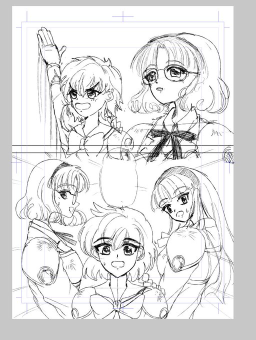 冬コミ原稿描いてますよ 