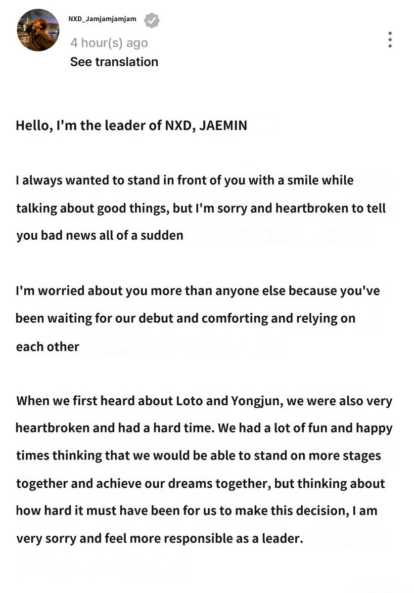 runaxion's tweet photo. nxd’s jaemin’s letter regarding yongjoon and hiroto :( https://t.co/534Z0icJR2
