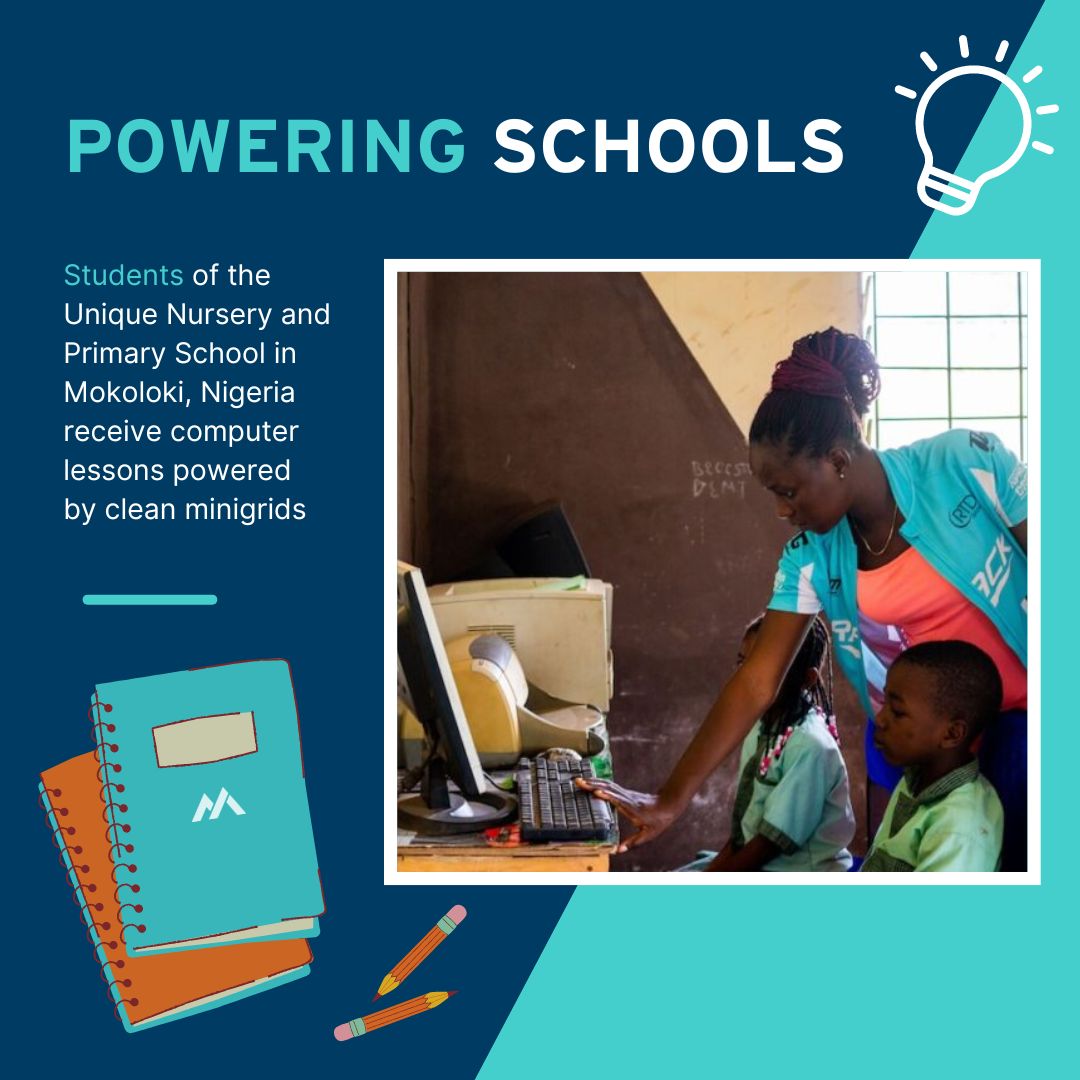 RMIAfrica's tweet photo. In Nigeria’s Mokoloki, minigrids power more than lights—they’re fueling futures! 🏫⚡️ From healthcare to schools, kids can now learn by day and study by night. Energy access is shaping tomorrow’s leaders!🎓
Read on: https://t.co/srcigOPfbQ #PoweringPossibilities #SharingthePower https://t.co/Ck0WivdV5L