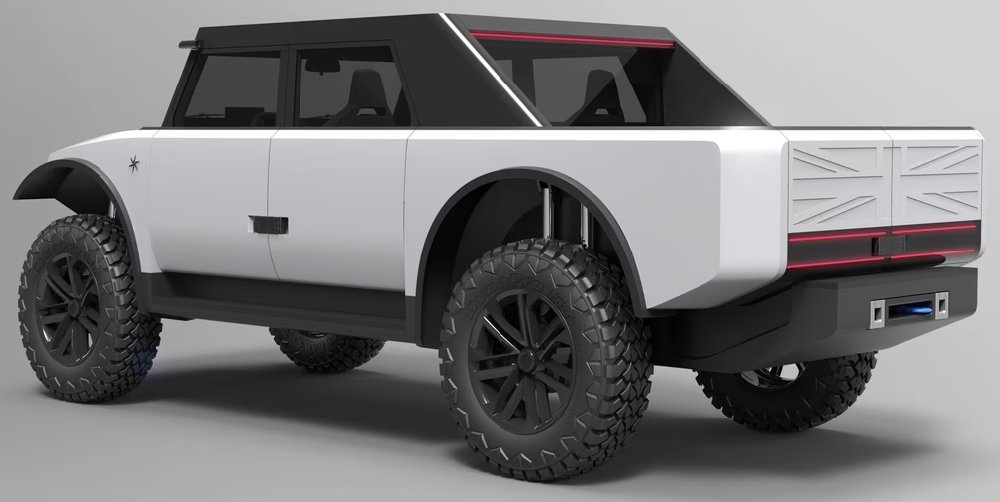 UltimativCars's tweet photo. Remember the #Fering #Pioneer from 2022, this UK-based off-road-worthy EV w/ has been announced to offer an insane range of 5k mls (7k kms)?
Seems, their address has changed w/i London, their website is still existing as well, but project-wise, I haven't heard s/th new since ... https://t.co/JySP3CnBl2