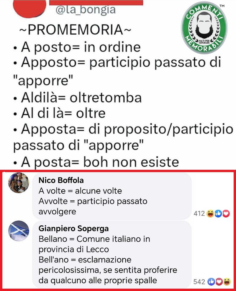 CM_Memorabili's tweet photo. Ripassi sempre utili, intanto. #commentimemorabili #ripassi #continuatevoi https://t.co/DEJFhlev4W