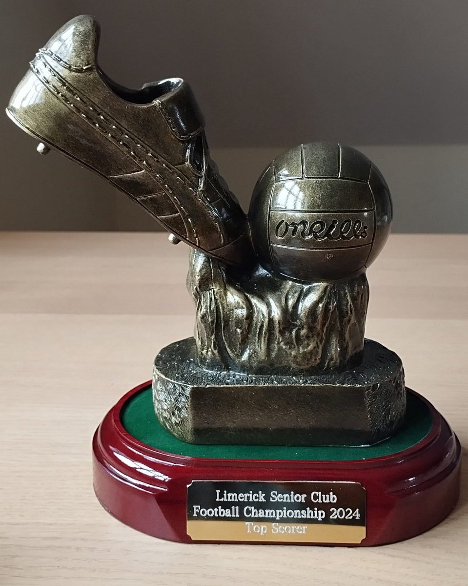 Congratulations to Josh Ryan (Oola) winner of the Golden Boot as leading scorer in the 2024 Irish Wire Products Ltd Senior Football Championship <a href="/OolaGAA/">Oola GAA/LGFA</a>