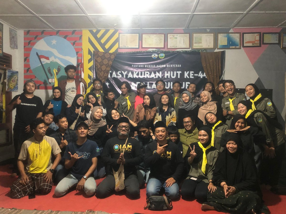 Tasyakuran internal HUT Mapala Sulfur ke-44