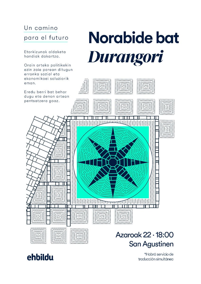 ✳️Norabide bat Durangori

Gure herriak etorkizuneko erronkei erantzuteko norabide baten beharra duelako. Azaroaren 22an aurkeztuko dugu azken hilabeteotan landutako proposamena.