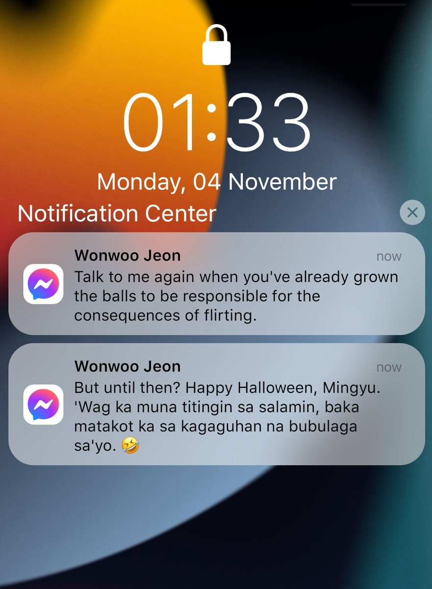 long overdue halloween festivities in the life of a certain kmg who finds commitment to be as terrifying as the ghosts 👻

mw one-tweet au