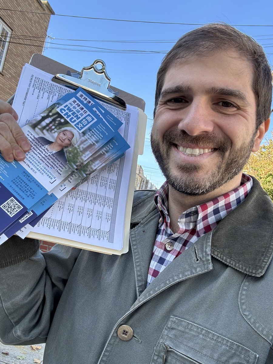 Beautiful day to knock on doors and get out the vote for <a href="/Iwen4NY/">Iwen Chu 曲怡文</a>!
