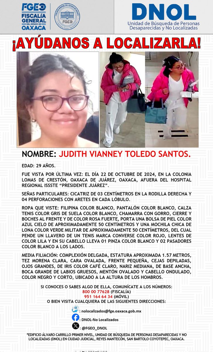 CuartaPlana's tweet photo. #Enterate | Localizan en fosa clandestina a enfermera desaparecida.

La reportaron como desaparecida el 22 de #octubre2024, ayer sábado por la noche la encontraron sin vida. Se trata de la enfermera Judith Vianney T. Su cuerpo fue localizado en una vivienda ubicada en la callen Morelos Santa Cruz #Xoxocotlán. Estaba en una fosa clandestina en bolsas negras. La @FISCALIA_GobOax inicia las investigaciones por feminicidio. #Noticias #Nacionales @SSPC_GobOax @GN_MEXICO_