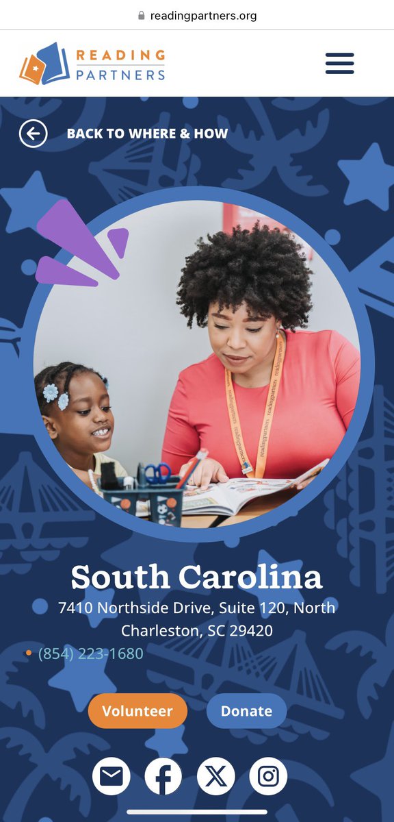 Do you like working with students? Do you have at least one free hour a week? Consider becoming a volunteer with <a href="/ReadingPartners/">Reading Partners</a>! 📚📖✍🏽I’ve had an incredible experience!
