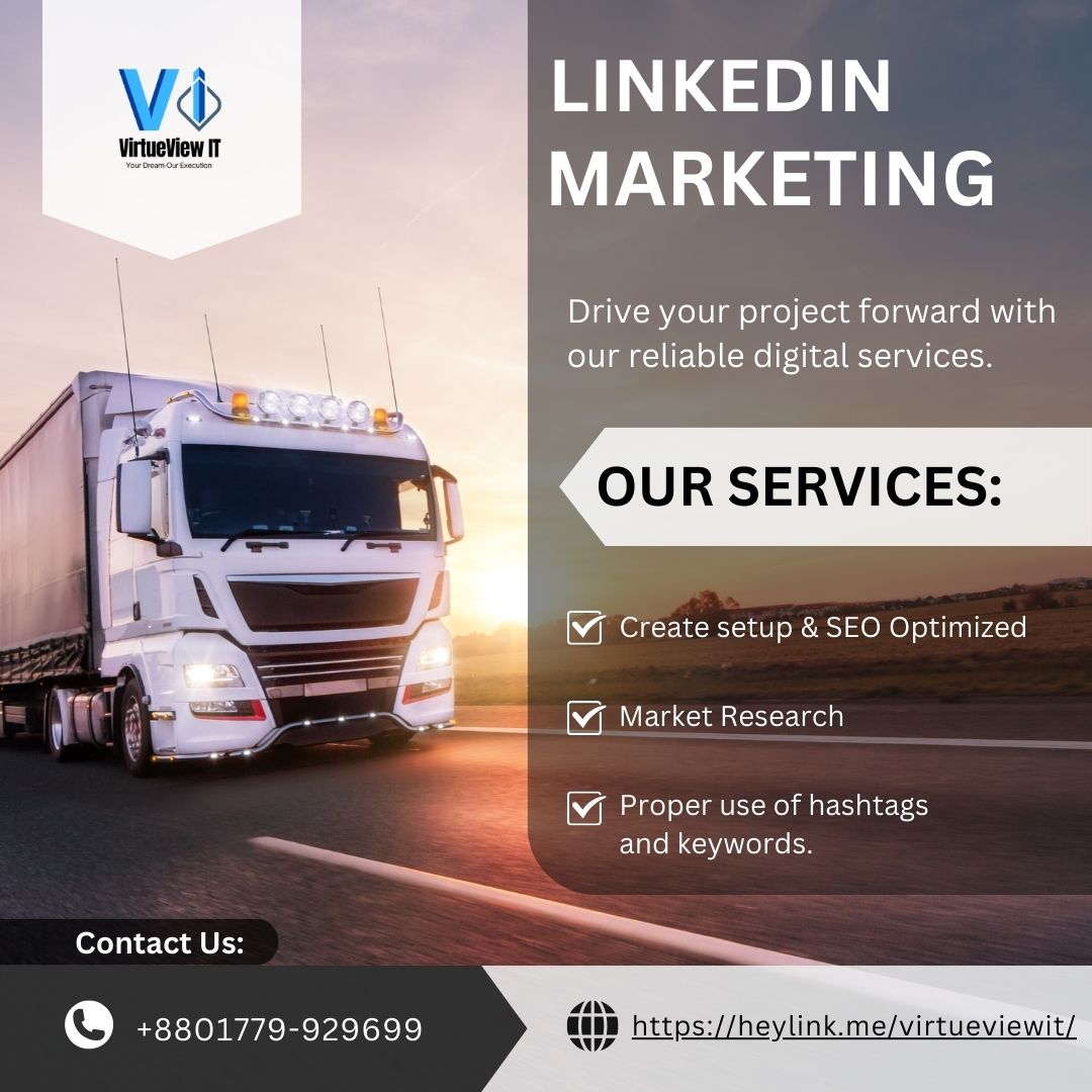 virtueviewit's tweet photo. Boost Your Business with LinkedIn Marketing! 📷
#linkedinmarketing #virtueviewit #digitalmarketing #leadgeneration #ProfessionalNetworking https://t.co/Rcb5D1waZh