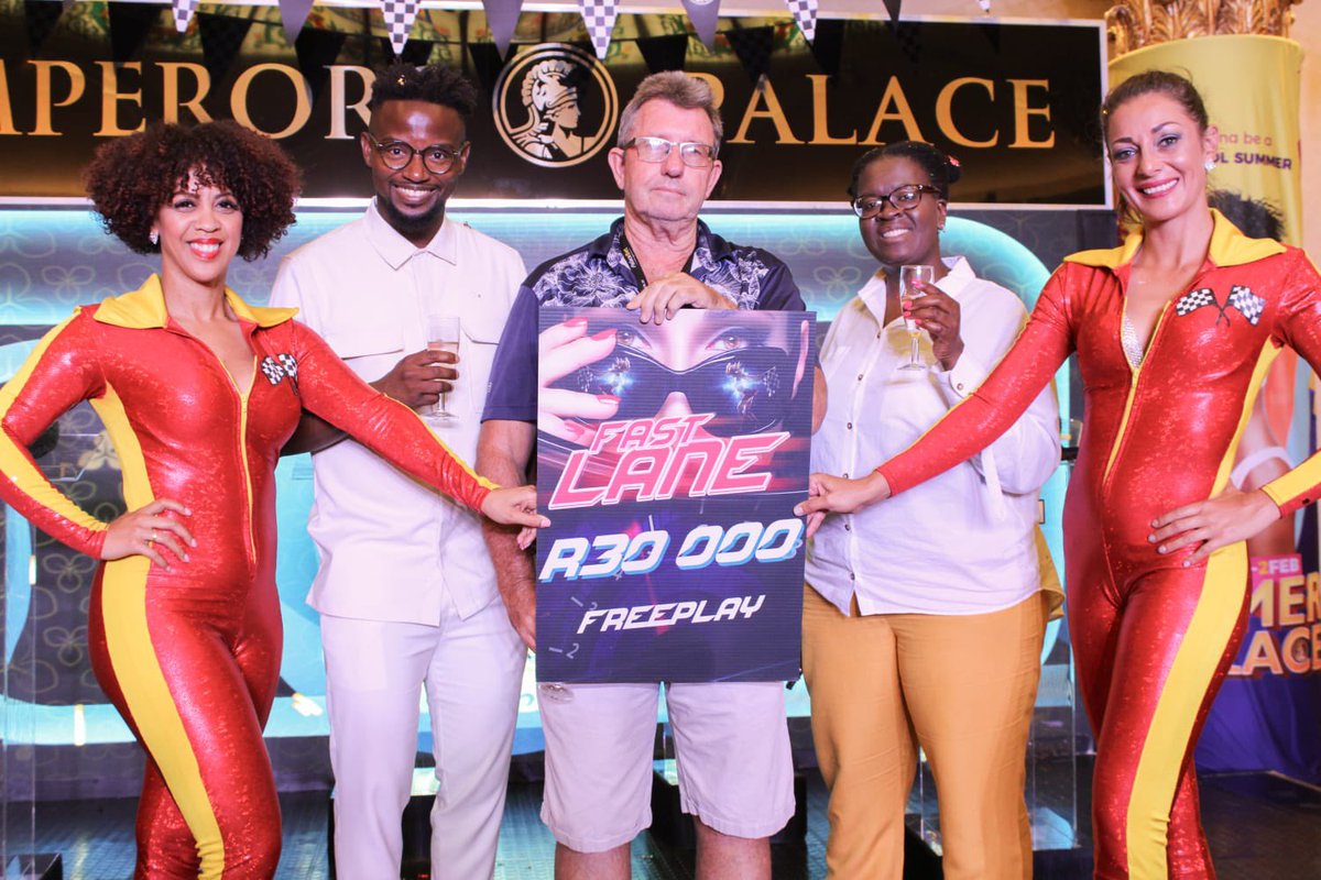 EmperorsPalace's tweet image. Congratulations to all the winners in our final Fast Lane draw last night. The lucky #CarDraw #winner was Nicolas Sarrimanolis of Primrose Hill. 
#FastLane #ThePalaceOfDreams
18+ Only | Winners know when to stop