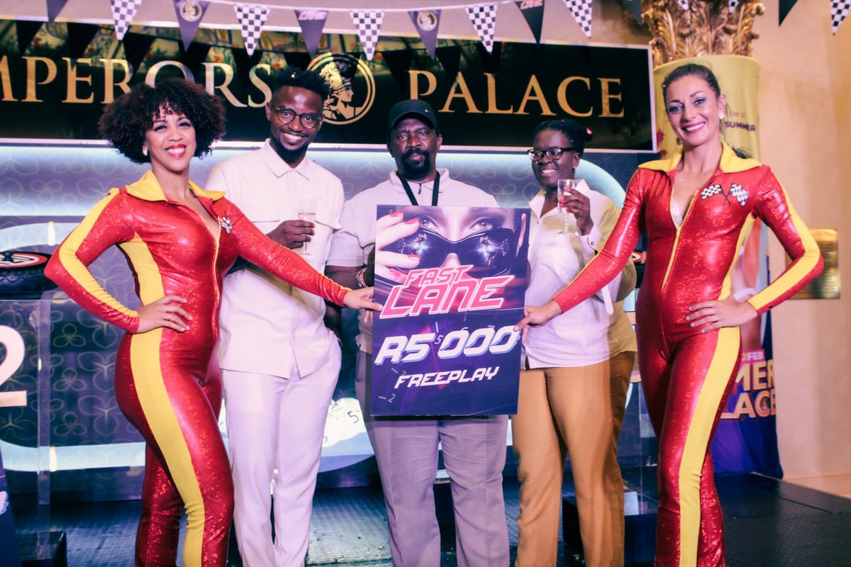 EmperorsPalace's tweet image. Congratulations to all the winners in our final Fast Lane draw last night. The lucky #CarDraw #winner was Nicolas Sarrimanolis of Primrose Hill. 
#FastLane #ThePalaceOfDreams
18+ Only | Winners know when to stop