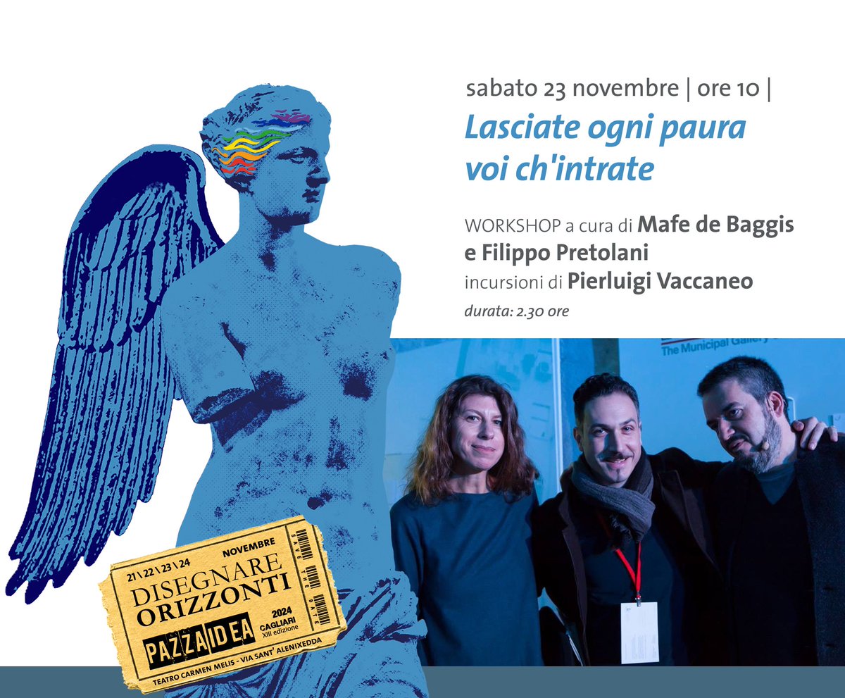 Può esistere una intelligenza artificiale umana? Per abbandonare timori e visioni unicamente pessimistiche sull'AI

A cura di <a href="/mafedebaggis/">mafe</a>, <a href="/gallizio/">gallizio</a> e incursioni di <a href="/piervaccaneo/">Pierluigi Vaccaneo</a> 

Teatro Carmen Melis, ore 10 
#Cagliari