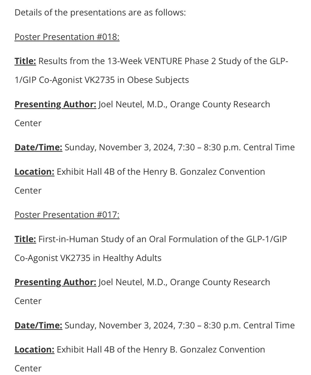 Dragon_Point's tweet photo. $vktx Let me help you guys who haven’t learned how to use the internet yet:

… found on company website… 🤪

For special needs - this is Central Time. https://t.co/9qC6Kqp0lL