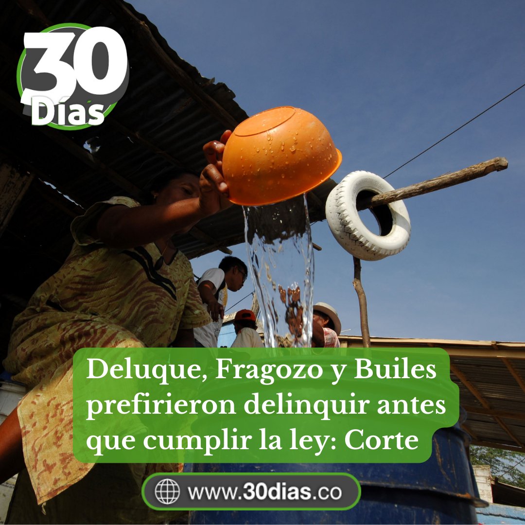 ACTUALIDAD ▶️
Fraccionar contratos para adjudicar obras a dedo fue la estrategia del ex gobernador de La Guajira Hernando Deluque Freyle para llevar a cabo favorecimientos políticos y contractuales. La <a href="/CorteSupremaJ/">Corte Suprema de Justicia</a> lo condenó e inhabilitó.

30dias.co/deluque-fragoz…