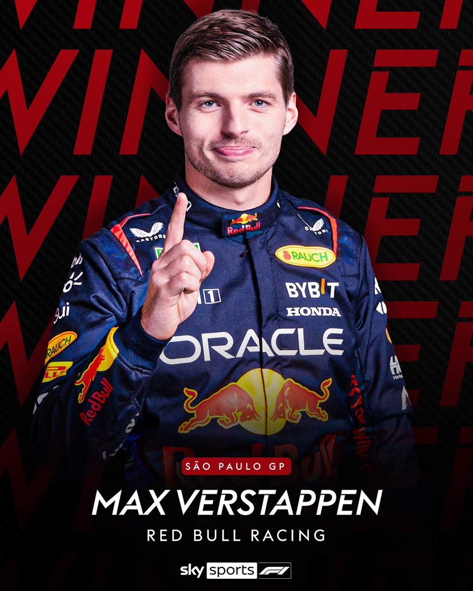 Max Verstappen completes REMARKABLE comeback from P17 on the grid to win a WET THRILLER in São Paulo 🔥🇧🇷