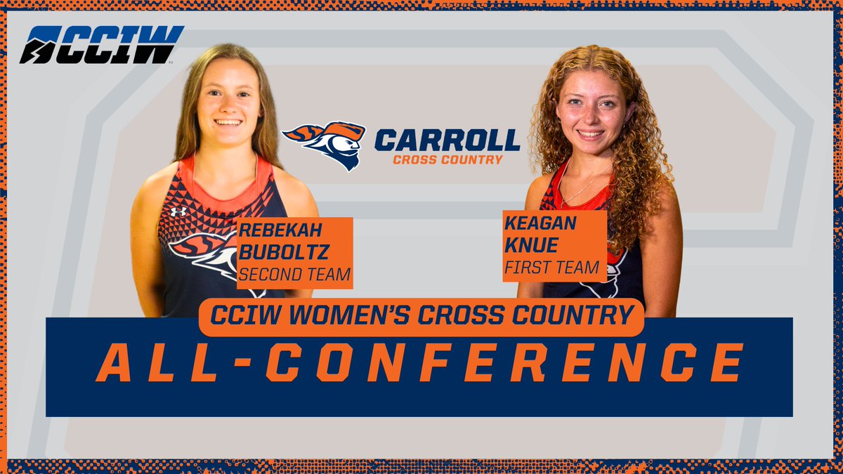 pio_athletics's tweet image. Congratulations to Carroll Freshman Keagan Knue and Senior Rebekah Buboltz on earning All-Conference honors at Saturday's CCIW Championships!

Knue was also named the @CCIW_Athletics Women's First-Year Student-Athlete of the Meet