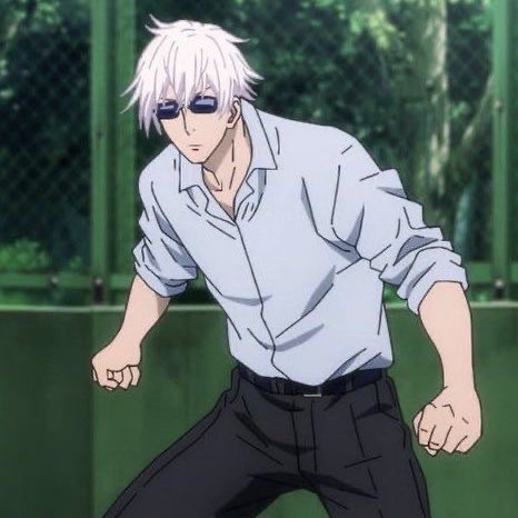 HEAR ME OUT and its just gojo in his dad outfit