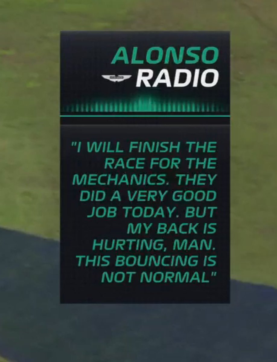 ALONSO, this is CLASS!