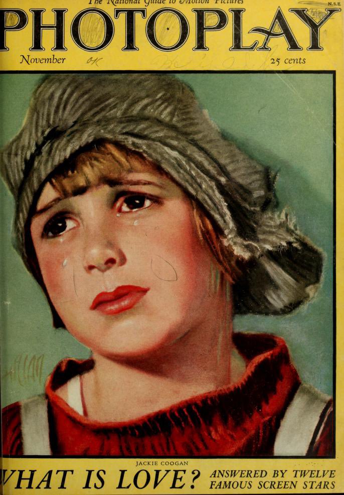 best2vilmabanky's tweet image. November’s movie mag cover stars, Alice Terry &amp;amp; Jackie Coogan
#100YearsAgo