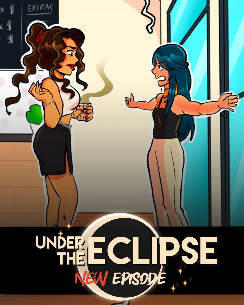 New episode of Under The Eclipse is up! 🌒🧁☕️
Aimanda goes out of her comfort zone and takes a stand.... but how will that end with someone like Sabrina? 
Read now on <a href="/webtooncanvas/">WEBTOON CANVAS</a> or <a href="/globalcomix/">GlobalComix</a> - link below!