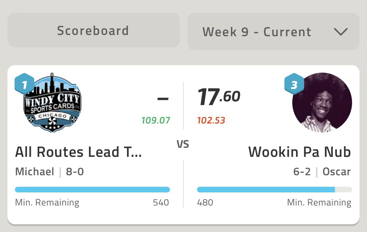 312SportsCards1's tweet photo. ๐ Going for #9 in a row letโs get it ๐ @NFLFantasy #NFL #FantasyFootball #GoingStreaking https://t.co/LEjOgEfm6A