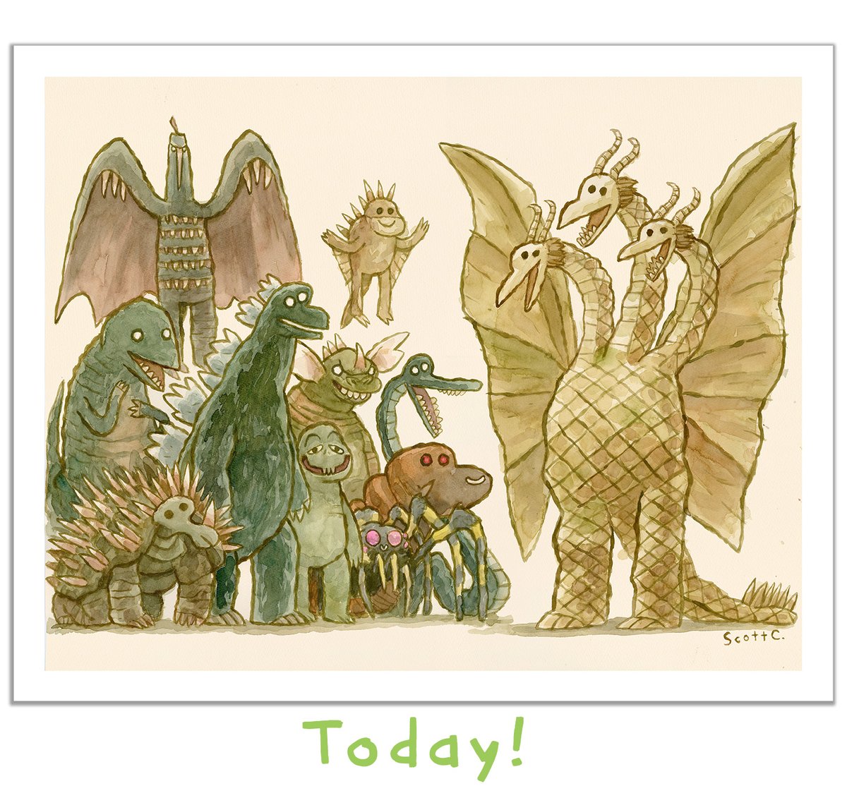 scottlava's tweet photo. Big Beasts For Liquidation Great Showdowns timed edition print NOW AVAILABLE in The Scott C Shop.
https://t.co/izXgkiLVp8 (link in bio)
#greatshowdowns #scottc https://t.co/UT185NveGh