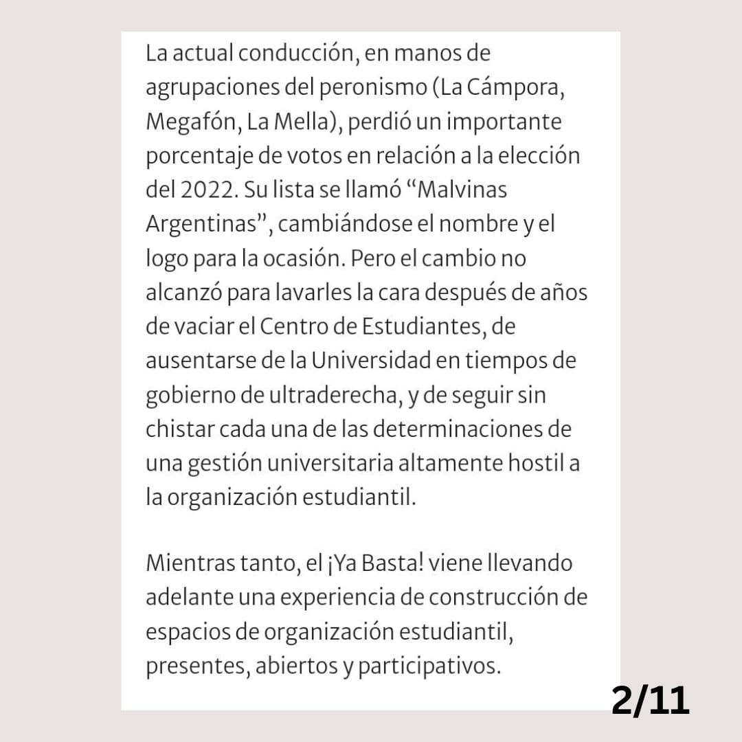 Ya Basta-Las Rojas UNLa tweet media