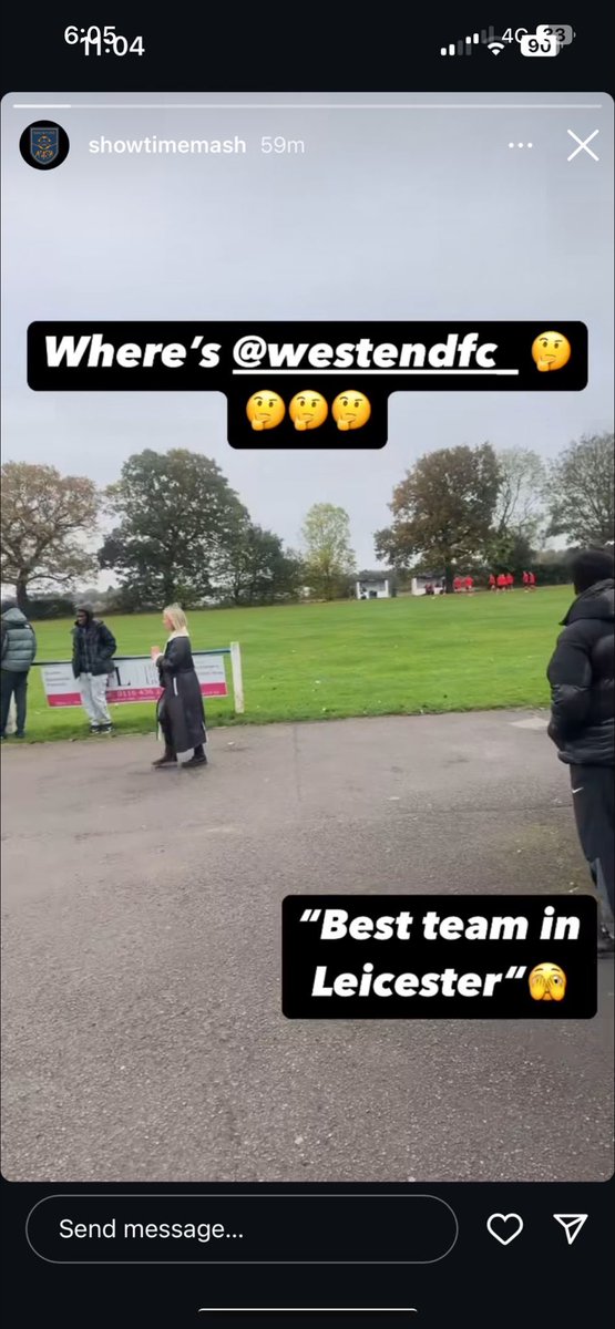 braunyath's tweet photo. @Westendfc_ @Showtimemash Jokes aside the ground looks very open https://t.co/9N7B714yiy