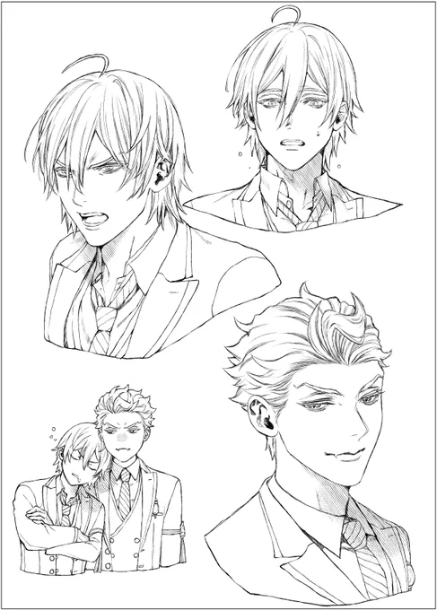 iPadでの試し描き  護衛組 