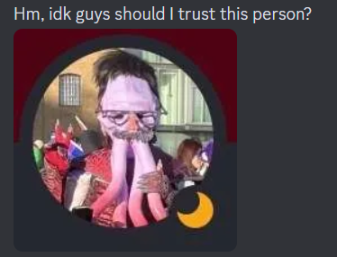 Jenivere's tweet photo. I'd trust Mr Norm Alman, he is a very average human man person.
#illithid #mindflayer #emperor #bg3emperor #cosplay #BG3cosplay #BaldursGate3 https://t.co/fXYGehrMiH